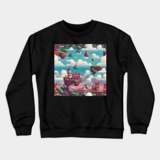 Pixel Art Repeating Pattern Crewneck Sweatshirt